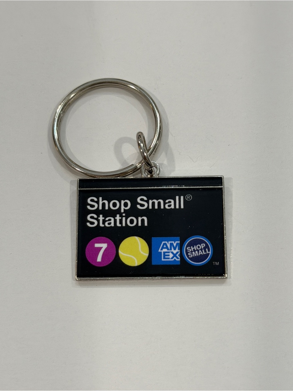 2026 US Open Tennis MTA Subway AMEX Shop Small Station Keychain